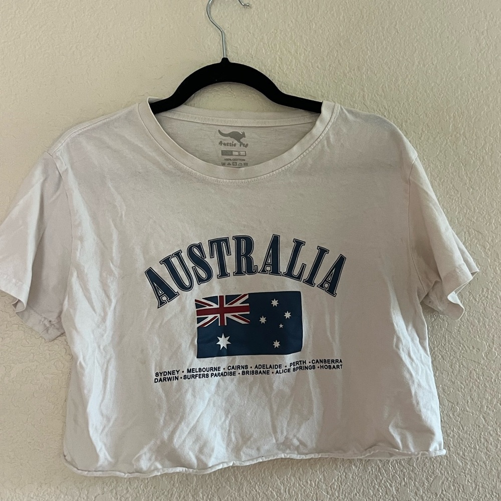 Australia Tee Crop Top